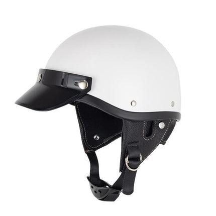 Motorcycle Helmet Brim Retro 3-Button Helmet Visor Sunshade Protection Half Helmet Hat Brim