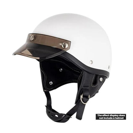 Motorcycle Helmet Brim Retro 3-Button Helmet Visor Sunshade Protection Half Helmet Hat Brim