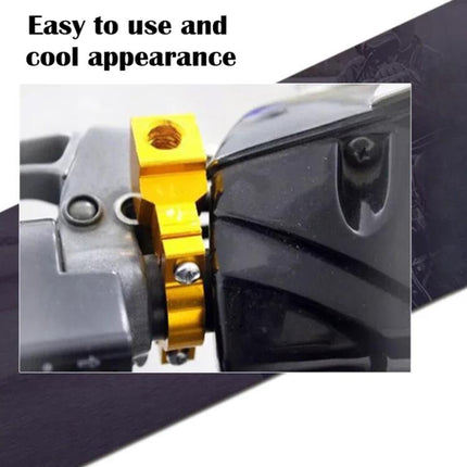 Motorcycle Modified Rear View Mirror Bracket Holder Clamp E-Bike Mirror Mount Reflector Clamp