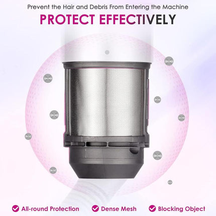 For Dyson Airwrap HS01 HS05 Hair Styler Inner Filter Repair Parts, Inner Filter, Inner Filter+Clean Brush