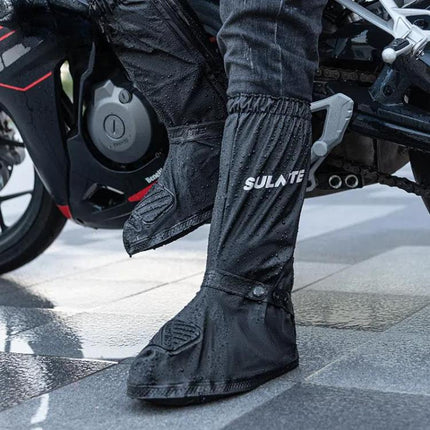 SULAITE Motorcycle Shoe Cover Thickened Anti-slip Wear-resistant Rain Shoes Outdoor Riding Adult Rain Boots, S, M, L, XL, 2XL