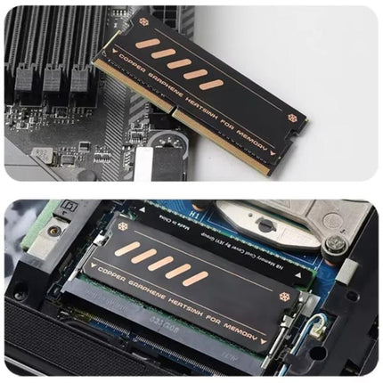 2pcs /Pack JEYI Pure Copper Graphene Laptop Memory Heatsink Radiator for DDR5 DDR4 DDR3