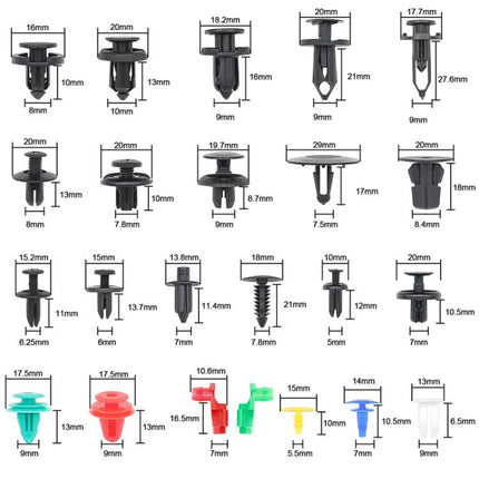 Car Retainer Clips Fasteners Remover Kit Automotive Clips Set, 680pcs /Set