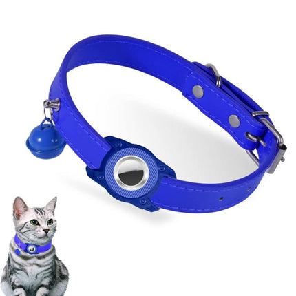 For AirTag 2nd Gen / AirTag 1st Gen Tracker Waterproof Protection Case Pet Leather Collar Anti Lost Cat Locator Collar