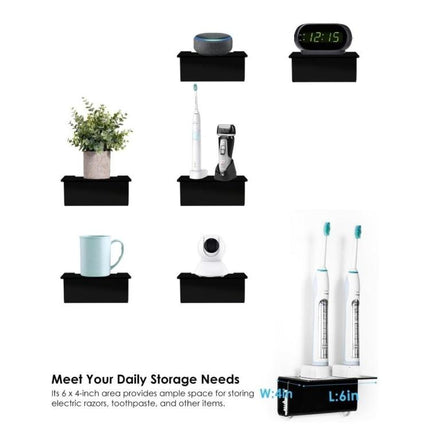 Acrylic Wall-mounted Bathroom Electric Toothbrush Holder