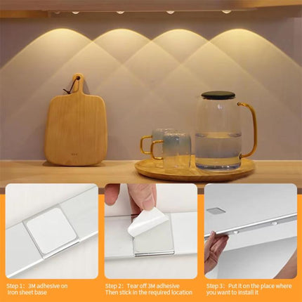 Rechargeable Motion Sensor Light Bar Cabinet Wardrobe Lamp With Remote Control, 20cm, 30cm, 40cm, 60cm, 80cm