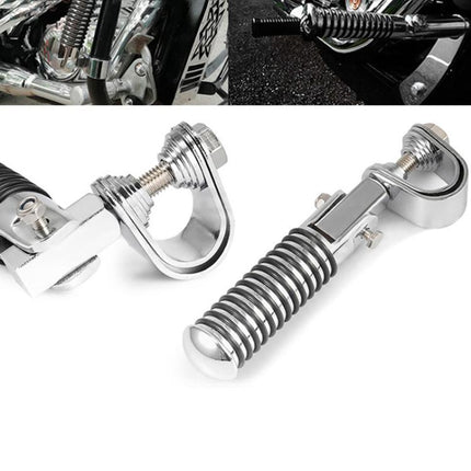 For Harley Motorcycle Modification Collapsible Footpegs Foot Guard Spike Mounted Pedals