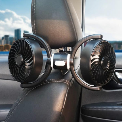 Car Brushless Motor Rear Headrest USB Double Head Fan