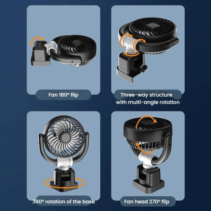 Car Three-way Folding Screen Corner Fan