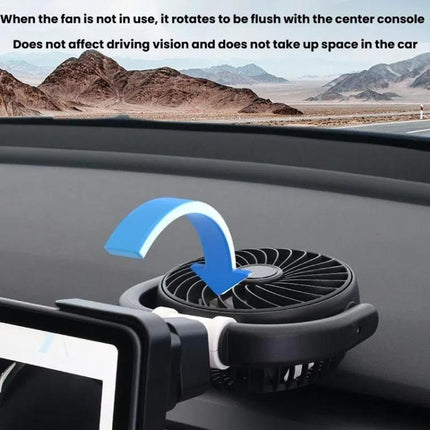 Car Three-way Folding Screen Corner Fan