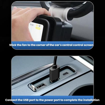 Car Three-way Folding Screen Corner Fan