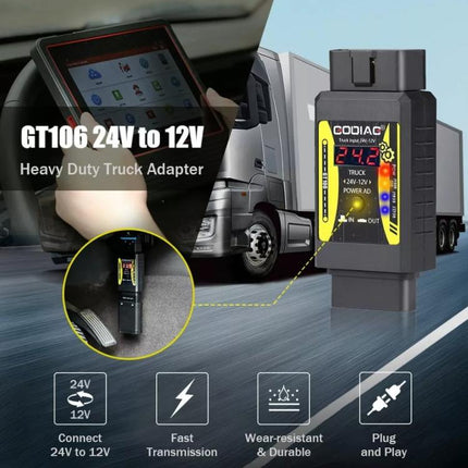 GODIAG GT106 PLUS 24V to 12V Heavy Duty Truck Adapter