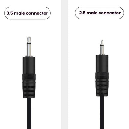 Mono Cable 2Pin AUX Single Head Cable Speaker Audio Power Cord Audio Cord, Length: 25cm, 2.5mm Male, 2.5mm Female, 3.5mm Male, 3.5mm Female