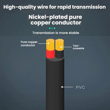 Mono Cable 2Pin AUX Single Head Cable Speaker Audio Power Cord Audio Cord, Length: 25cm, 2.5mm Male, 2.5mm Female, 3.5mm Male, 3.5mm Female