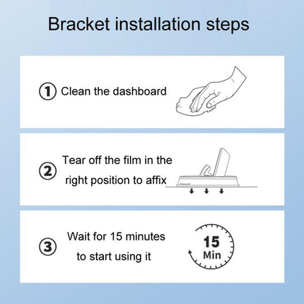 Car Center Console Fixed Navigation Phone Holder Installation-Free Snap-On Phone Support Bracket, Z12