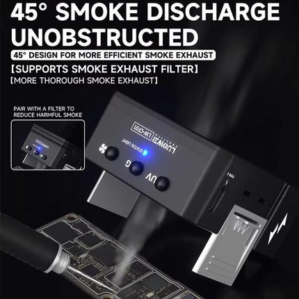 Cell Phone Repair 3 In 1 UV Curing Lamp Cooling Smoke Extractor Fan Dust Developer Lamps, CF01