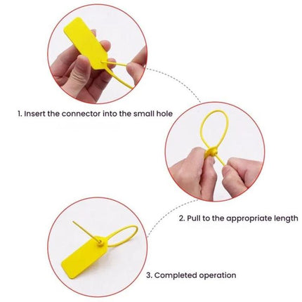 50pcs /Pack Tags Shoes Bags Anti-theft Tags Anti-switching Buckle Tie Disposable Plastic Anti-counterfeit Security Seals