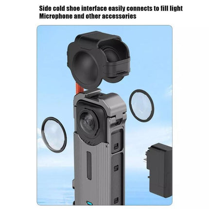 For Insta360 X4 HEPAIL Metal Heat Dissipation Magnetic Rabbit Cage, 0104