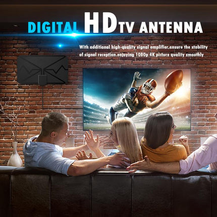 3600 Miles 4K Digital Antenna TV indoor Amplifier Signal Booster DVB-T2 HDTV Antenna, 3M DVB-T