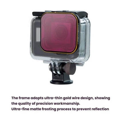 For GoPro 5/6 PGYTECH Deep Diving Snorkeling Filter Waterproof Case