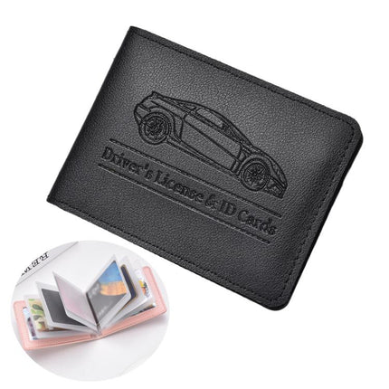 Multi-card Driver License Card Holder Women Driving License Leather Protective Case ID Credit Card Bag, 2 Card Slot, 4 Card Slot, 6 Card Slot, 8 Card Slot, 10 Card Slot