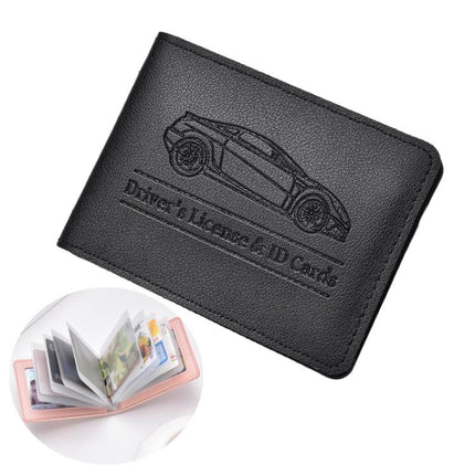 Multi-card Driver License Card Holder Women Driving License Leather Protective Case ID Credit Card Bag, 2 Card Slot, 4 Card Slot, 6 Card Slot, 8 Card Slot, 10 Card Slot