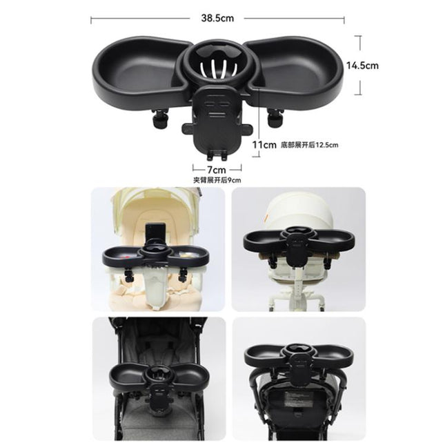 Universal Baby Stroller With Dining Tray And Storage Rack