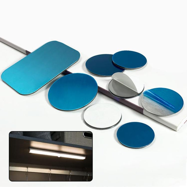 2pcs /Pack Adhesive Iron Sheet Metal Plate Sticker For Magnet Phone Holder Magnetic Cabinet Lights, 35 x 45 x 0.3mm