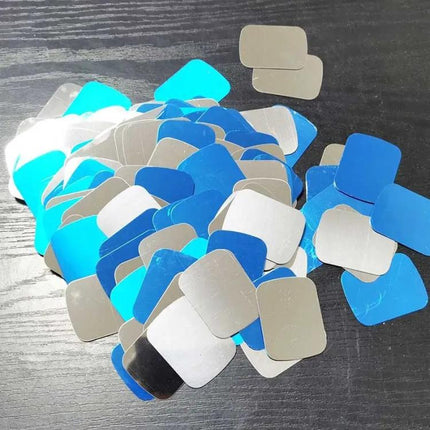 2pcs /Pack Adhesive Iron Sheet Metal Plate Sticker For Magnet Phone Holder Magnetic Cabinet Lights, 35 x 45 x 0.3mm