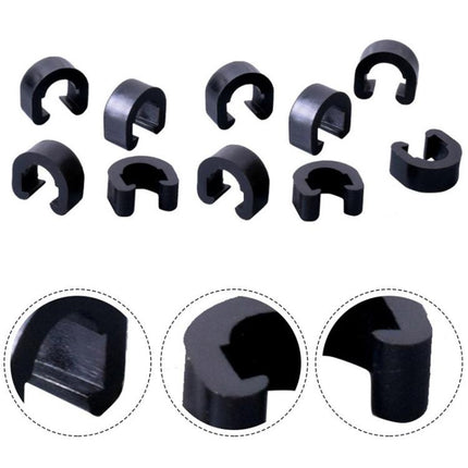 50pcs ZTTO Bicycle Plastic C-Clips Mountain Bike Shifter Cable Brake Clamps