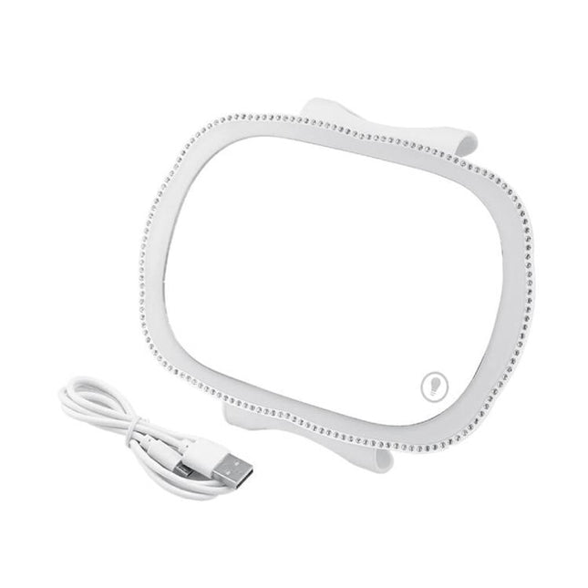 Car Passenger Sun Visor LED Light Makeup Mirror