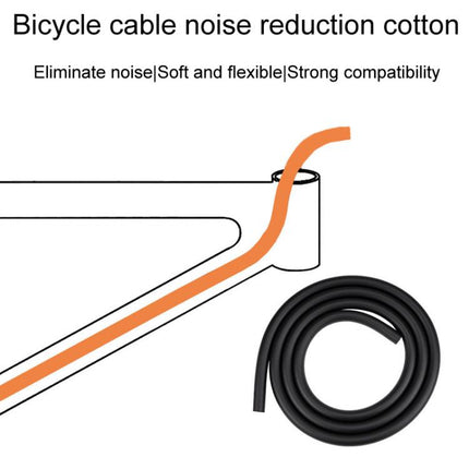 2pcs ZTTO 1.5m Bicycle Brake Shifter Cable Anti-Rattle Soundproof Foam Tube