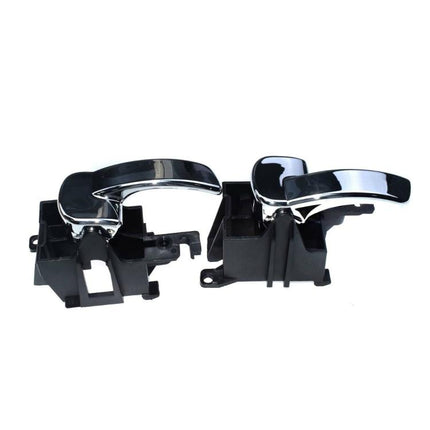 For Nissan Pathfinder Car Left and Right Chrome Interior Door Handles, Left 80671-4X02B, Right 80670-4X02B