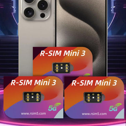 R-SIM Mini 3 SIM Unlock Chip For iPhone 13-16 Dual SIM Models, R-SIM Mini 3