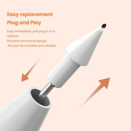 For Xiaomi Smart Pen 2nd Gen Replacement Tip Damped Needle-tip Pen Nib, With 1 Circle Pen Tip Cap White, With 1 Circle Pen Tip Cap Transparent, With 2 Circles Pen Tip Cap White, With 2 Circles Pen Tip Cap Transparent