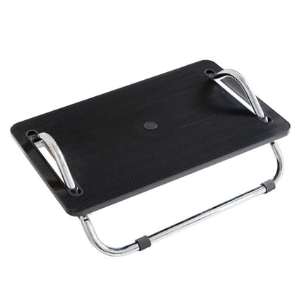 Adjustable Under Desk Foot Rest  for Office Ergonomics, Anti-Cross Leg Design Foot Stool, Metal Tube Black, Metal Tube Gray