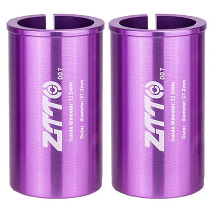 2pcs ZTTO Bicycle Seat Post Conversion Sleeve Reducer Cover, 25.4-27.2mm 001, 27.2-28.6mm 003, 27.2-30.4mm 004, 27.2-30.8mm 005, 27.2-31.6mm 006, 27.2-33.9mm 007, 31.8-34.9mm 008, 30.9-31.6mm 009, 25.4-30.9mm 010, 25.4-31.6mm 011, 27.2-30mm 012        ...