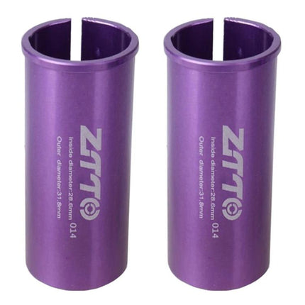 2pcs ZTTO Bicycle Seat Post Conversion Sleeve Reducer Cover