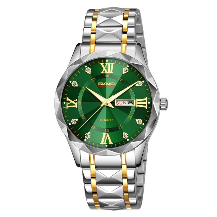 SKMEI Business Casual Watches Diamond Case Luminous Waterproof Quartz Watch