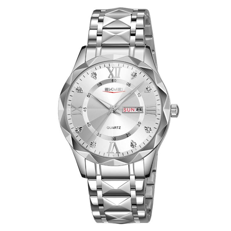 SKMEI Business Casual Watches Diamond Case Luminous Waterproof Quartz Watch