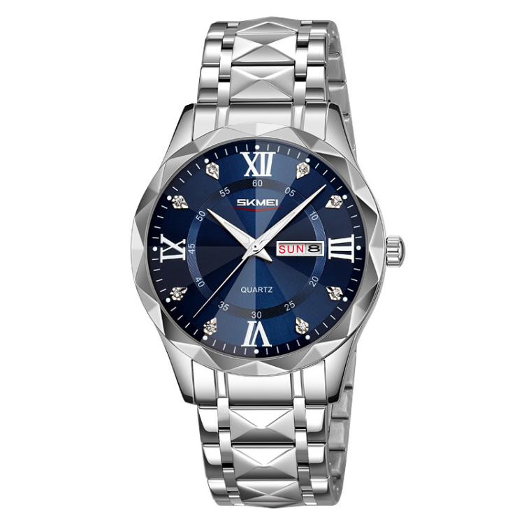 SKMEI Business Casual Watches Diamond Case Luminous Waterproof Quartz Watch