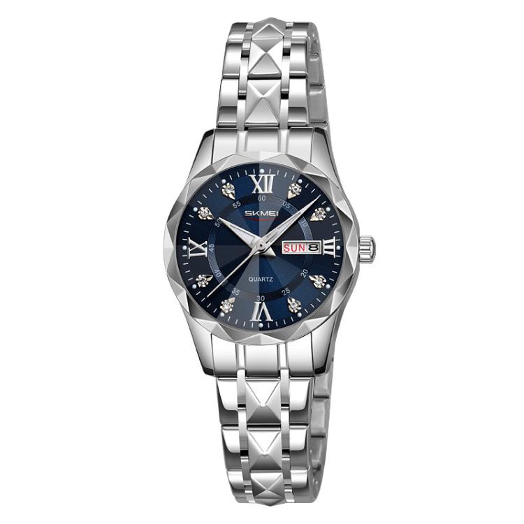 SKMEI Business Casual Watches Diamond Case Luminous Waterproof Quartz Watch