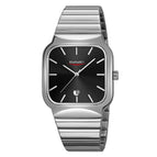 Silver Case Black Dial