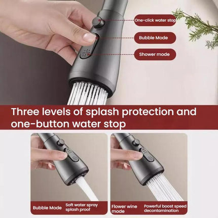 Kitchen Universal Faucet Extender Sink Connector Spout Swivel Faucet Splash Guard