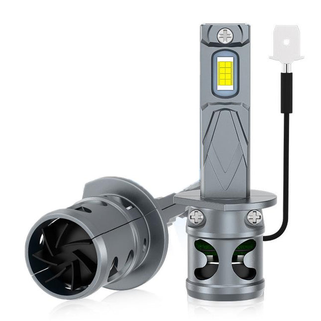 2pcs Direct Plug Mini LED Car Headlight Bulb With Fan Cooling