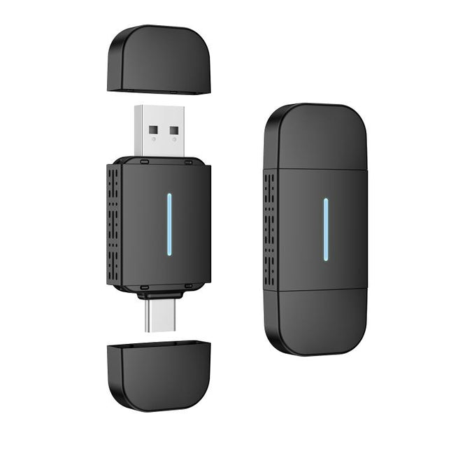 Car Wired Dual-port CarPlay/Android 2 in 1 Converts To Wireless Box