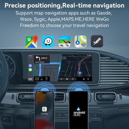 Car Wired Dual-port CarPlay/Android 2 in 1 Converts To Wireless Box
