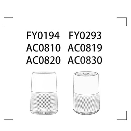 Filter For Philips Air Purifier AC0820 / AC0830 / AC0810 / AC0819, FY0194 HEPA, FY0293 Activated Carbon
