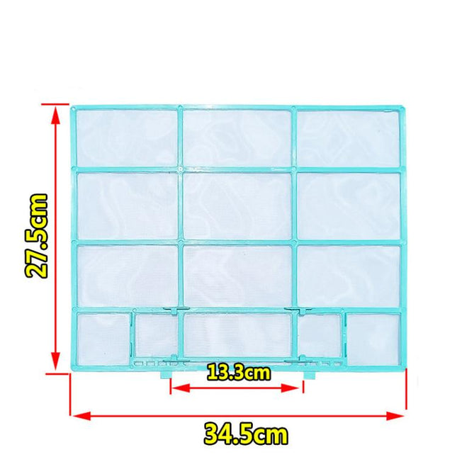 Filter Mesh For Midea Air Conditioner Replacement 1/1.5/2 HP Wall-Mounted Indoor Units, 29x27.5cm, 34.5x27.5cm, 32x27.5cm, 25.3x28cm, 30x29cm, 29.7x28cm, 37.7x29.4cm, 37.5x33cm, 28.2x26.5cm, 30.2x28cm, 35.9x43.7cm, 32.5x32cm, 30x32cm, 27x26.5cm, 28.5x2...