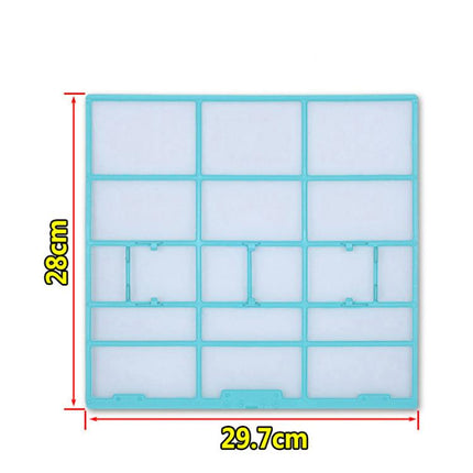 Filter Mesh For Midea Air Conditioner Replacement 1/1.5/2 HP Wall-Mounted Indoor Units, 29x27.5cm, 34.5x27.5cm, 32x27.5cm, 25.3x28cm, 30x29cm, 29.7x28cm, 37.7x29.4cm, 37.5x33cm, 28.2x26.5cm, 30.2x28cm, 35.9x43.7cm, 32.5x32cm, 30x32cm, 27x26.5cm, 28.5x2...